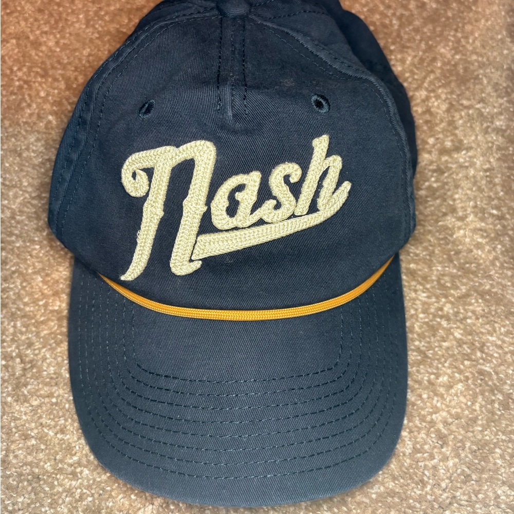 American Needle Navy Cap with Red Label
